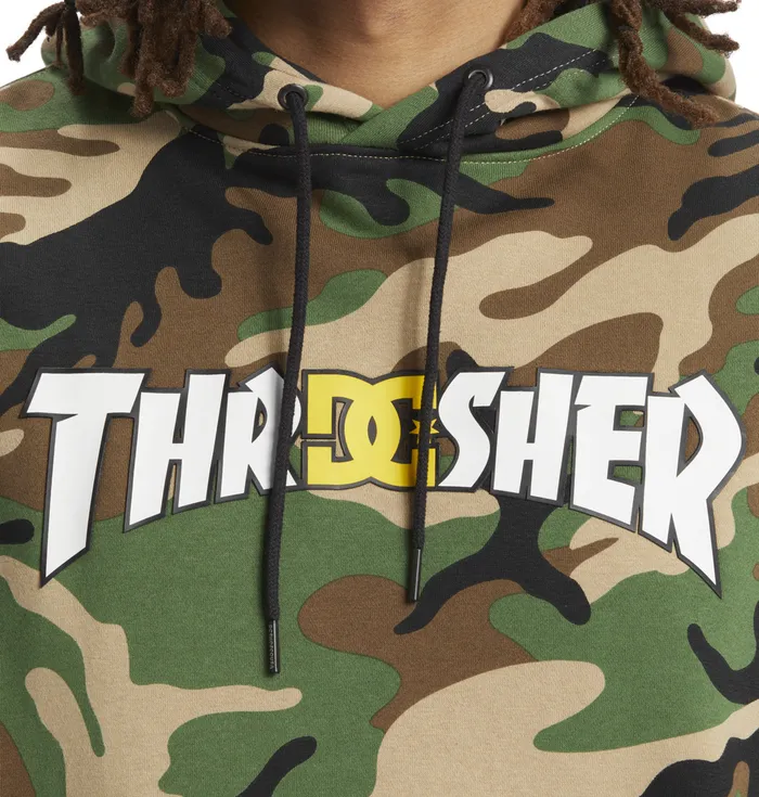 Sweatshirts and Hoodies DC Shoes Men Thrasher DC PH Hoodie army camo