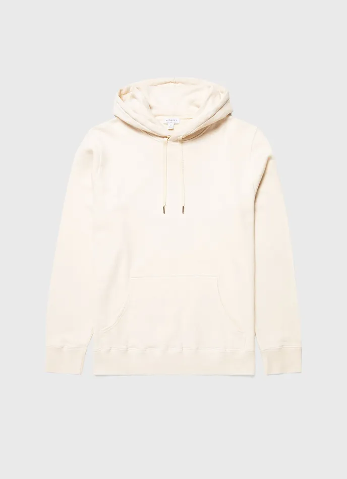 Sweatshirts and Sweatpants Men ussunspel Loopback Hoodie Undyed