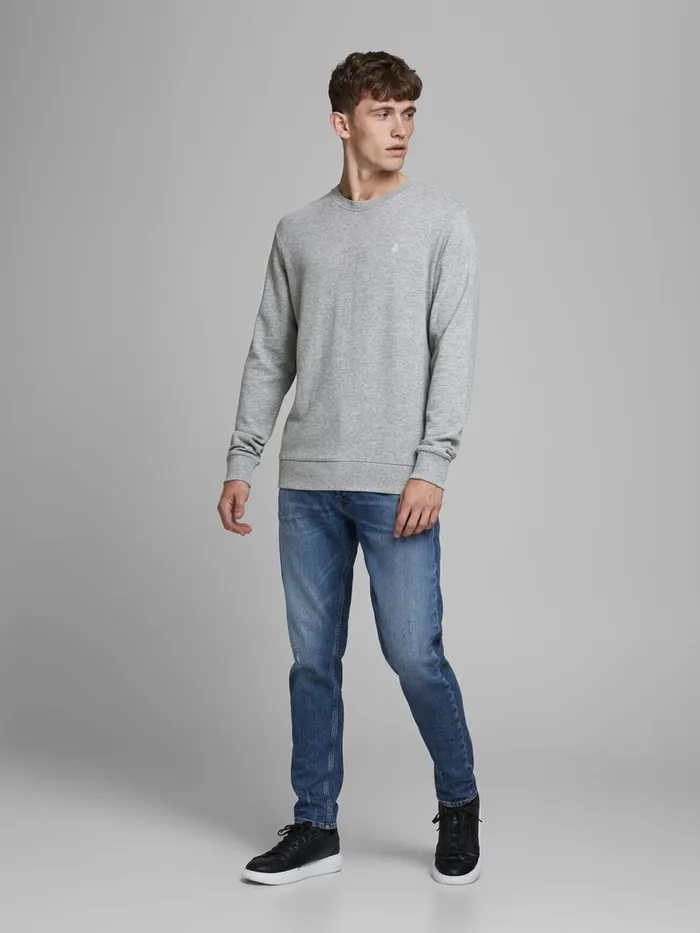 Sweatshirts JACK and JONES Mens 2PACK SWEATSHIRT Grey Light Grey Melange Online