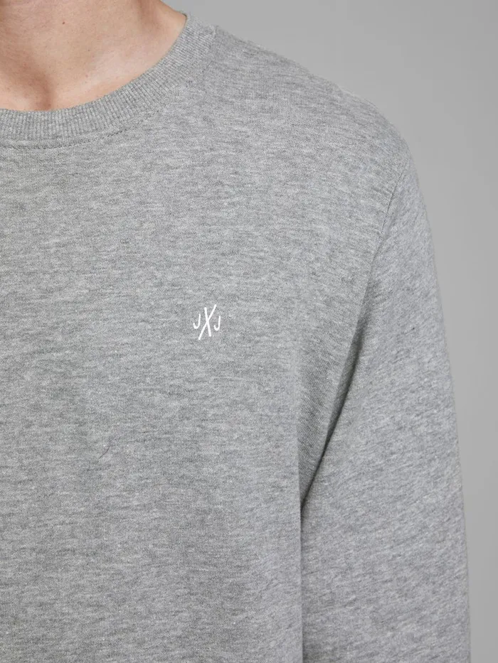 Sweatshirts JACK and JONES Mens 2PACK SWEATSHIRT Grey Light Grey Melange Online