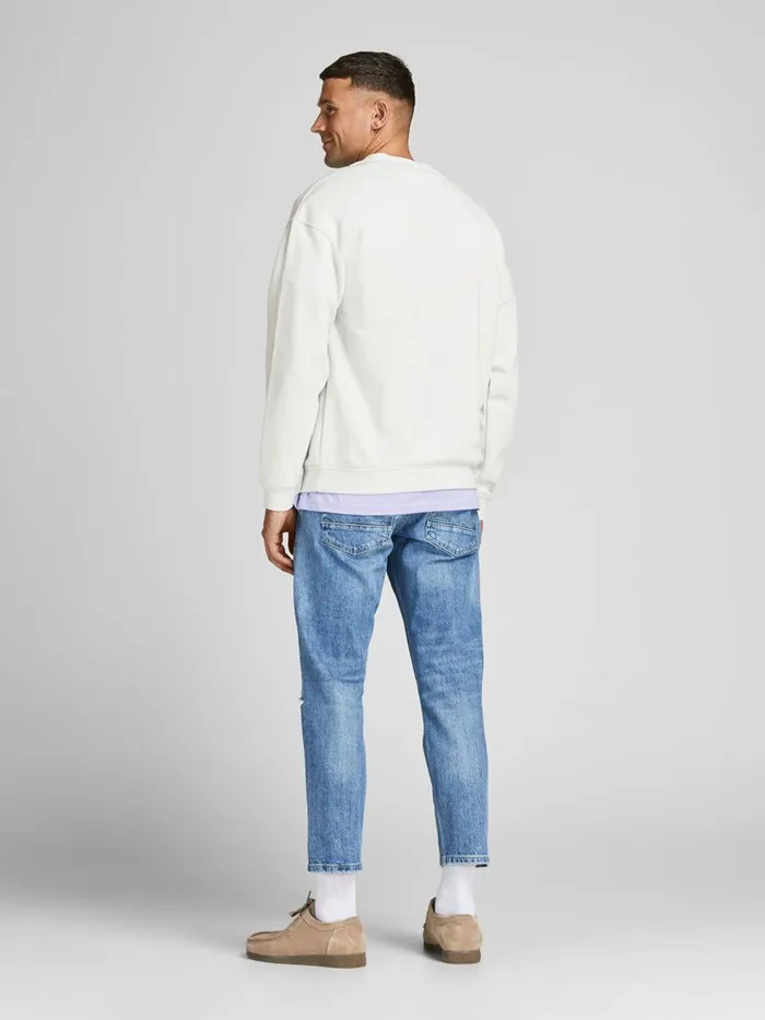 Sweatshirts JACK and JONES Mens BASIC CREW NECK SWEATSHIRT Pastel Pale Blue Popular
