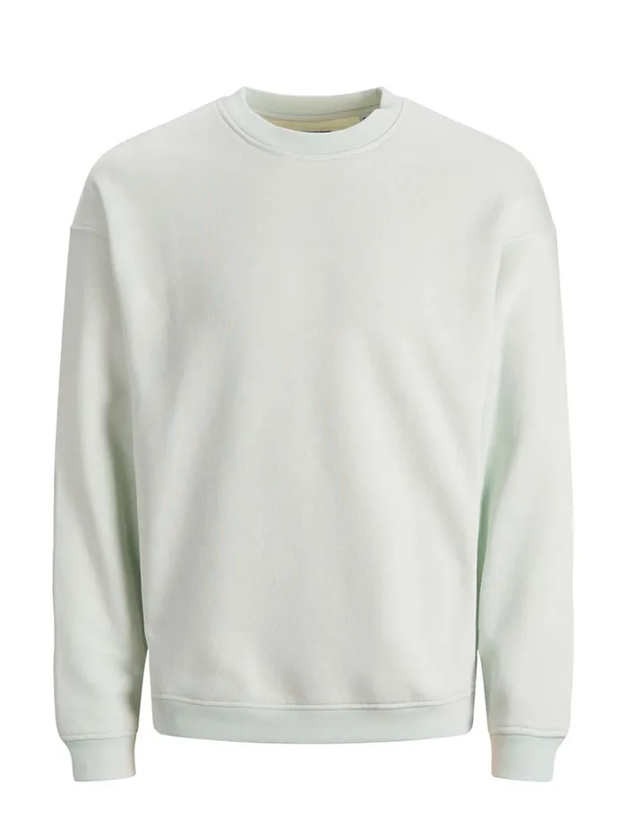 Sweatshirts JACK and JONES Mens BASIC CREW NECK SWEATSHIRT Pastel Pale Blue Popular
