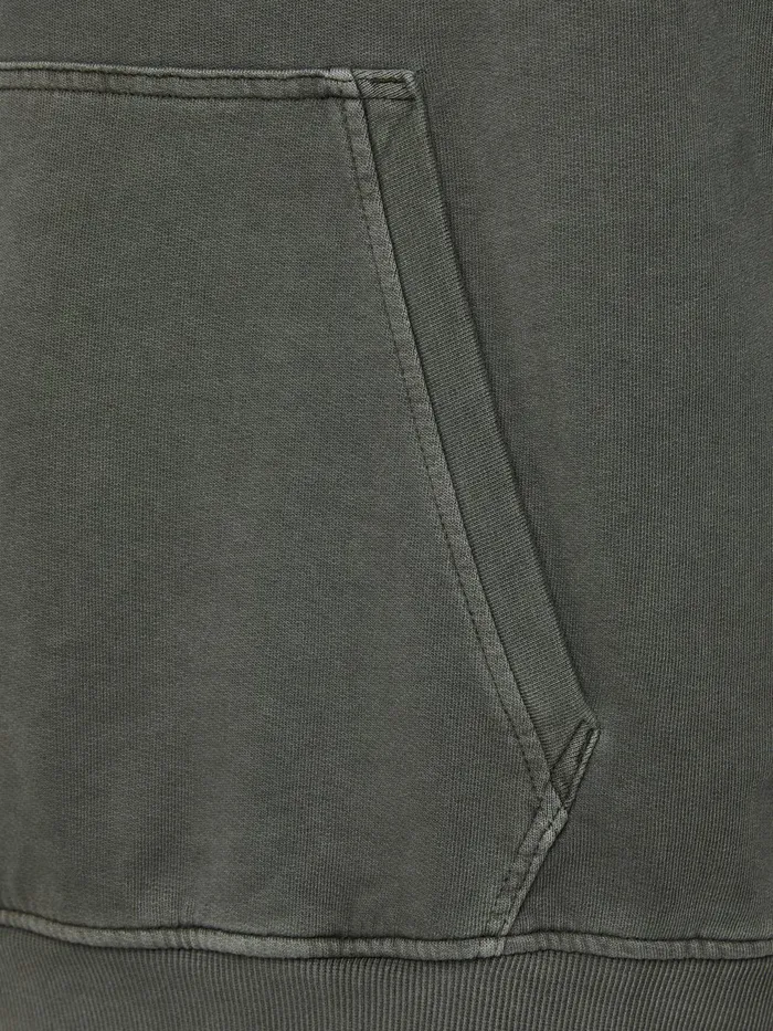 Sweatshirts JACK and JONES Mens DRAWSTRING HOODIE Green Forest Night Casaul