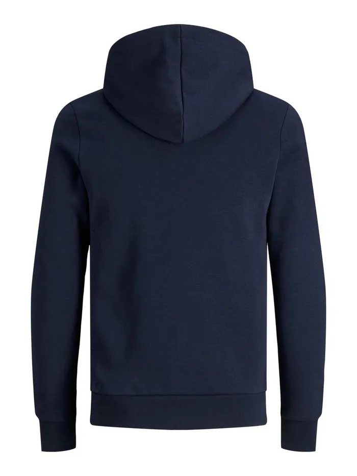 Sweatshirts JACK and JONES Mens LOGO HOODIE Blue Navy Blazer Cheap On Sale