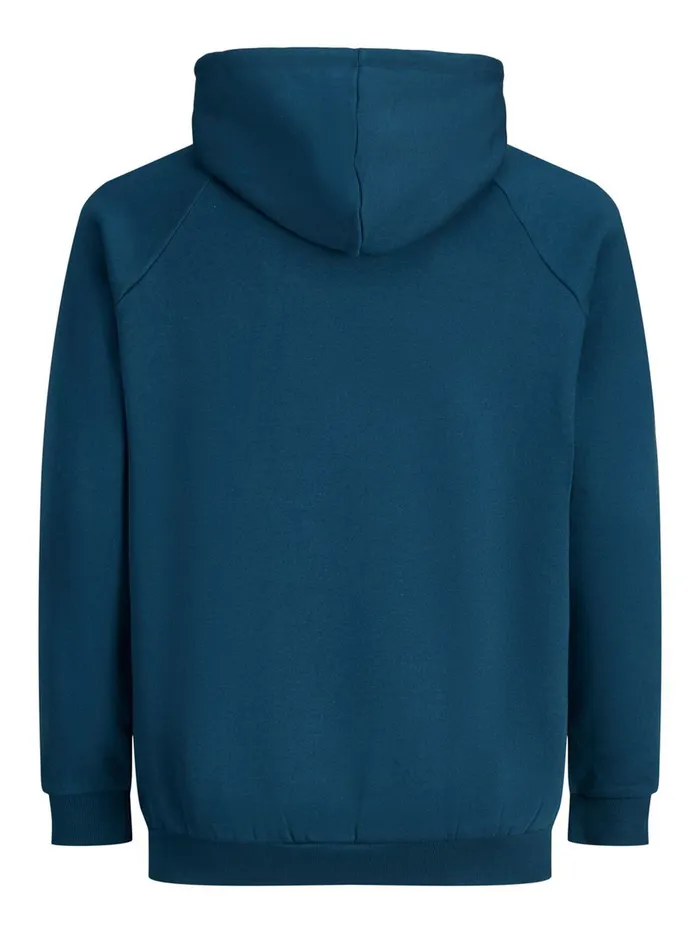Sweatshirts JACK and JONES Mens LOGO PLUS SIZE HOODIE Blue Sailor Blue Gift Ideas