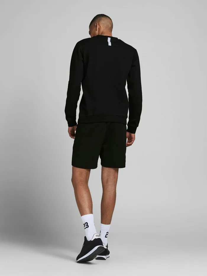 Sweatshirts JACK and JONES Mens PERFORMANCE SWEATSHIRT Black Black Popular
