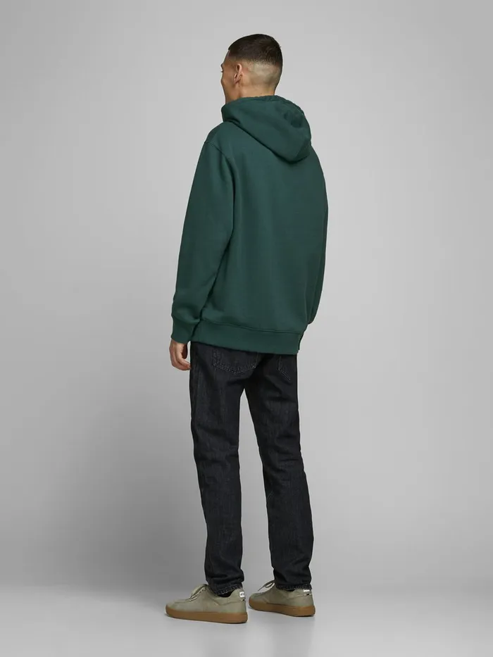 Sweatshirts JACK and JONES Mens PLAIN HOODIE Green Sea Moss Gift 4 You