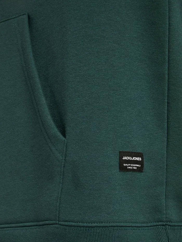 Sweatshirts JACK and JONES Mens PLAIN HOODIE Green Sea Moss Gift 4 You