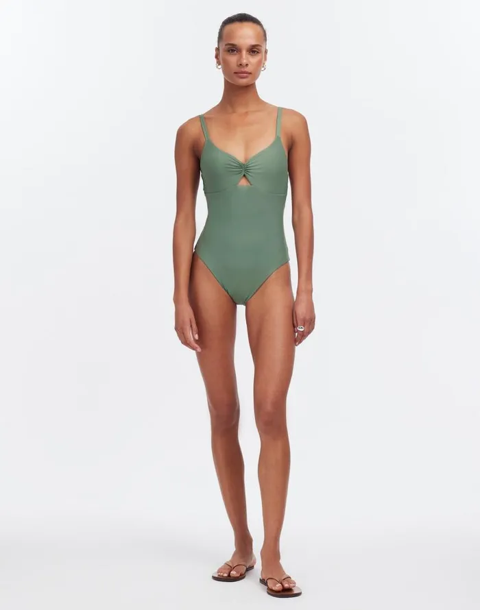 Swim Women Madewell Lexaswim Parc One Piece Agave