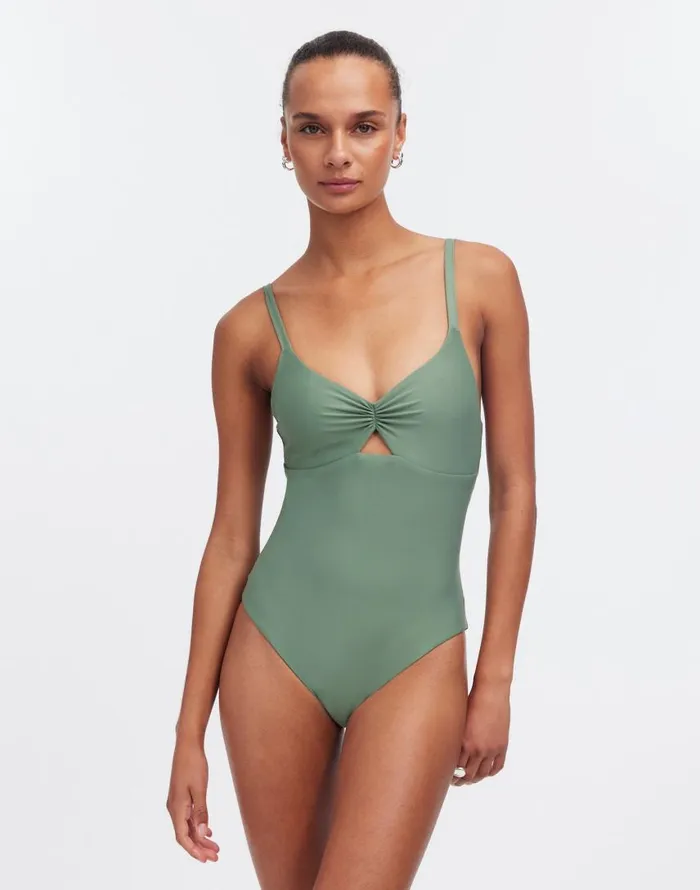 Swim Women Madewell Lexaswim Parc One Piece Agave