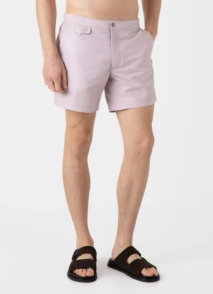 Swimwear ussunspel Men Tailored Swim Shorts Pale Pink Swimwear ussunspel Men Tailored Swim Shorts Pale Pink