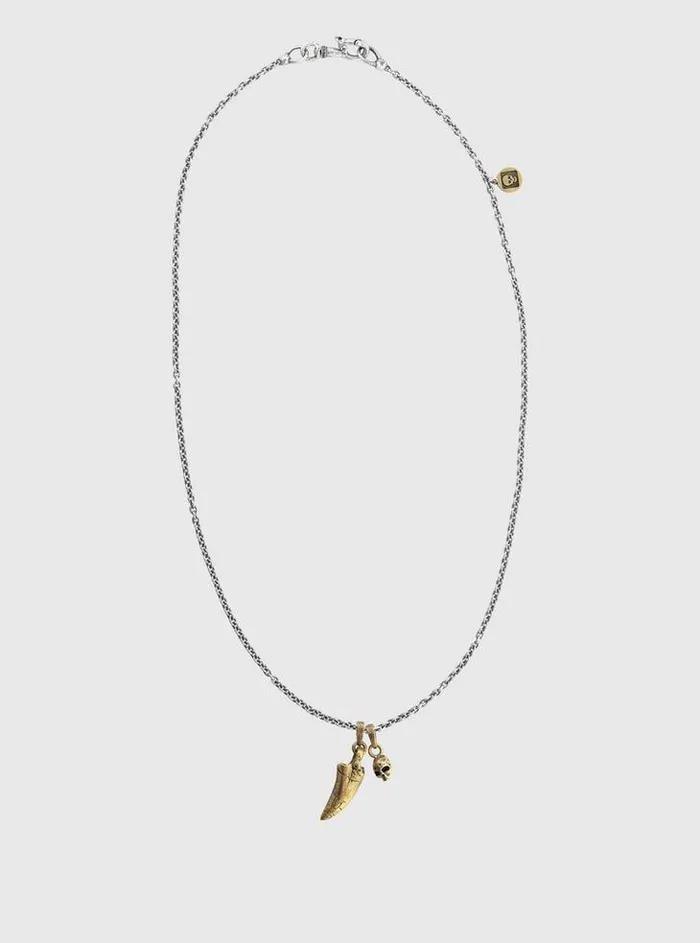TREX TOOTH AND SKULL PENDANT NECKLACE No Color Men John Varvatos Jewelry TREX TOOTH AND SKULL PENDANT NECKLACE No Color Men John Varvatos Jewelry