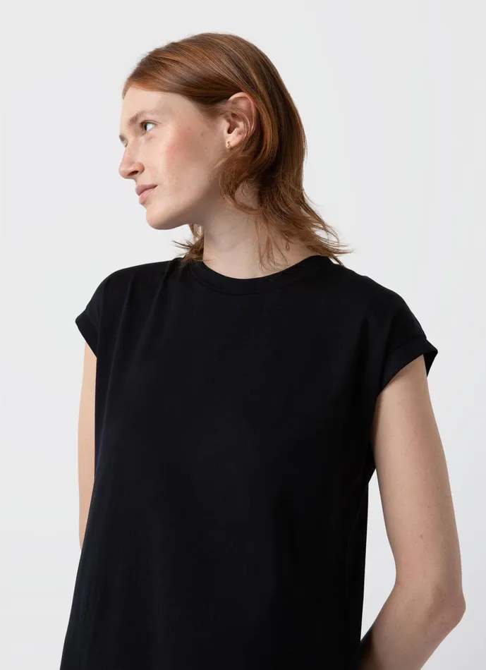 Tshirt Dress Black Women SUNSPEL Dresses and Skirts