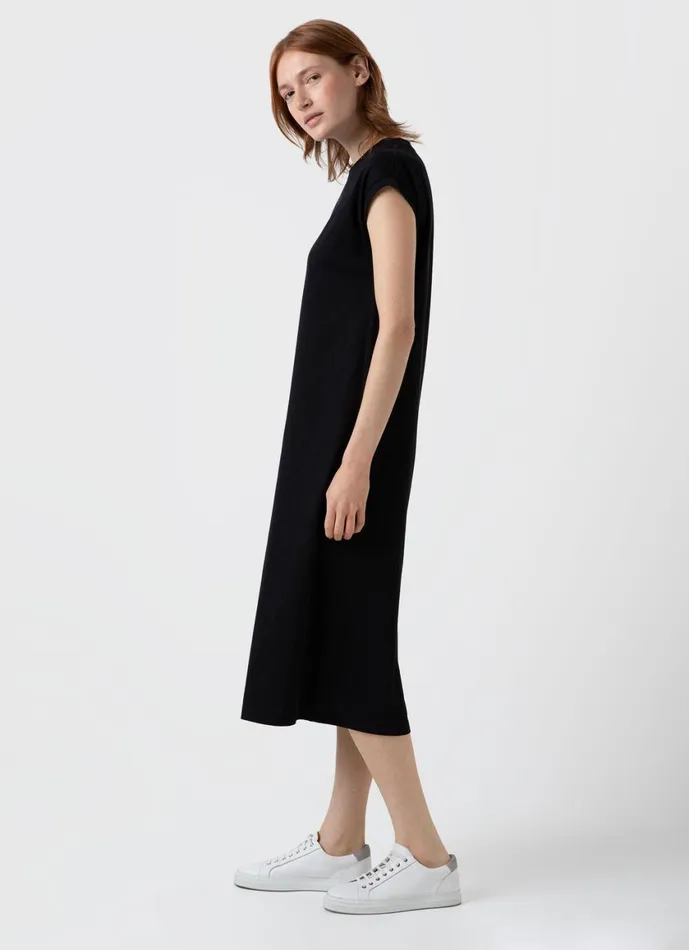 Tshirt Dress Black Women SUNSPEL Dresses and Skirts
