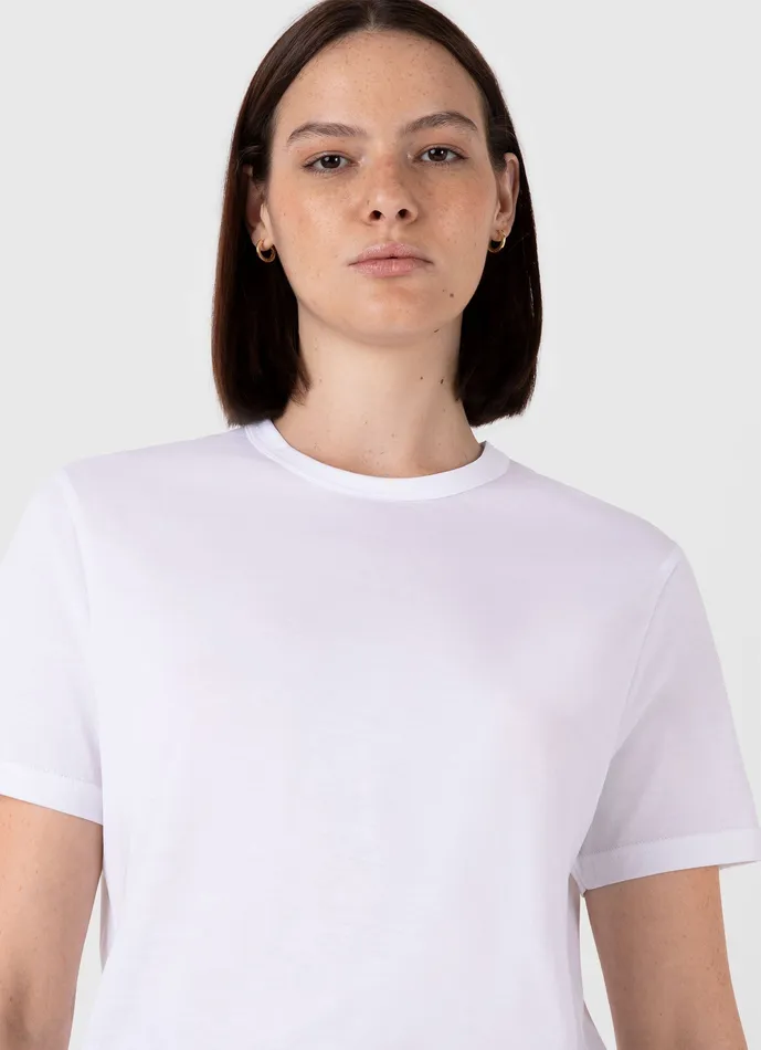 Tshirts and Tops Women Relaxed Fit Tshirt White ussunspel