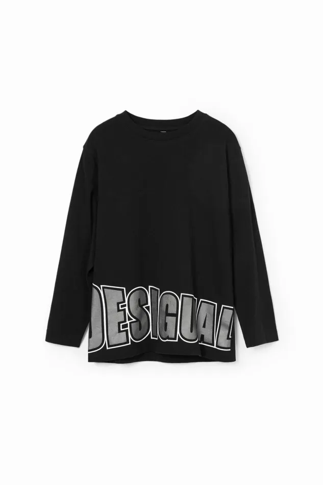 Tshirts And Shirts Kids Desigual Desigual Longsleeve Tshirt Black