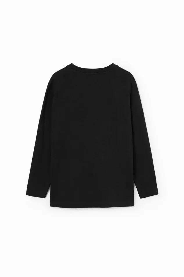 Tshirts And Shirts Kids Desigual Desigual Longsleeve Tshirt Black