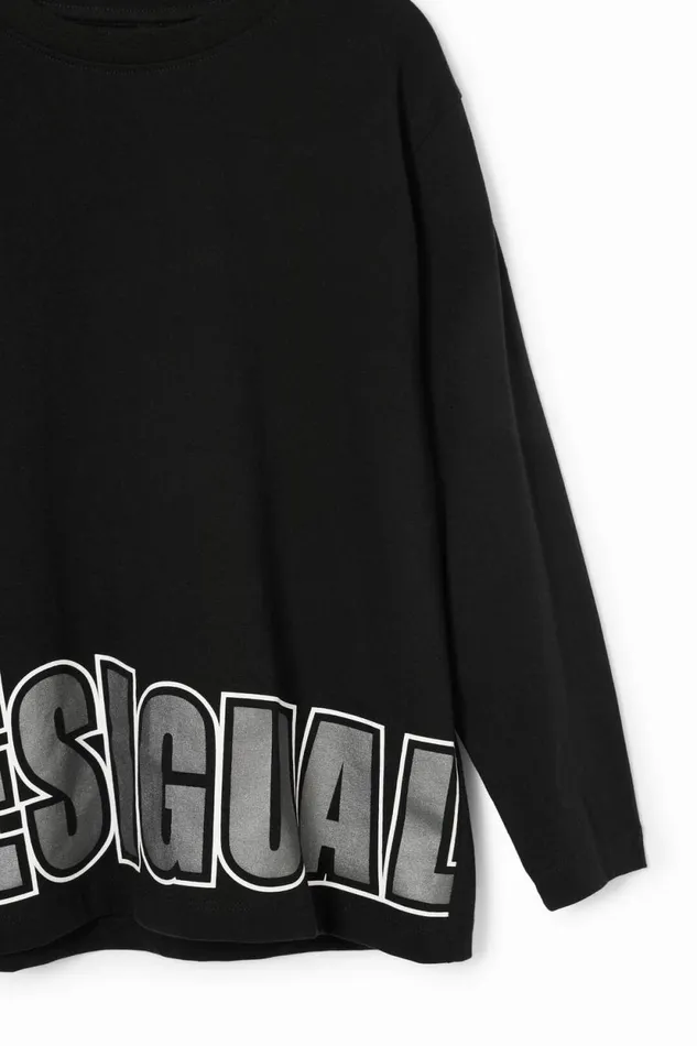 Tshirts And Shirts Kids Desigual Desigual Longsleeve Tshirt Black