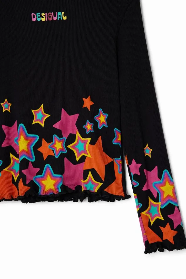 Tshirts And Shirts Kids Desigual Desigual Star Tshirt Black