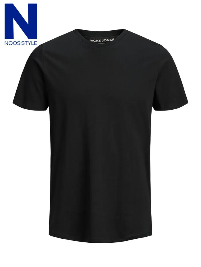 Tshirts JACK and JONES Junior BOYS ORGANIC COTTON TSHIRT Black Black Cheap On Sale
