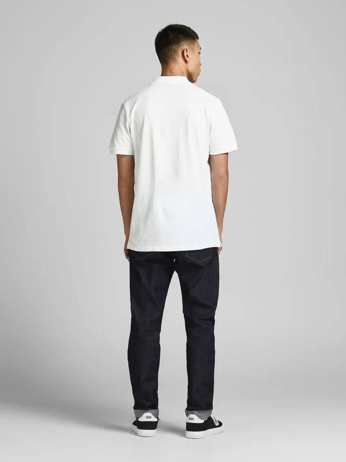 Tshirts JACK and JONES Mens 2PACK CHEST LOGO POLO SHIRT White Tap Shoe Gift 4 You