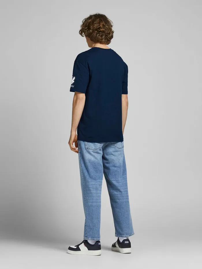 Tshirts JACK and JONES Mens DISNEY PRINT TSHIRT Blue Navy Blazer Casaul