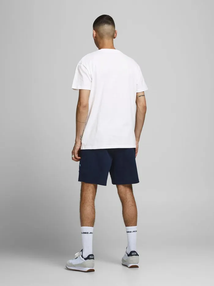 Tshirts JACK and JONES Mens LOGO PLACEMENT PRINT TSHIRT White White Near Me