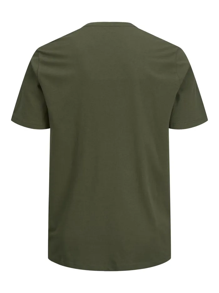 Tshirts JACK and JONES Mens LOGO PLUS SIZE TSHIRT Green Forest Night Online