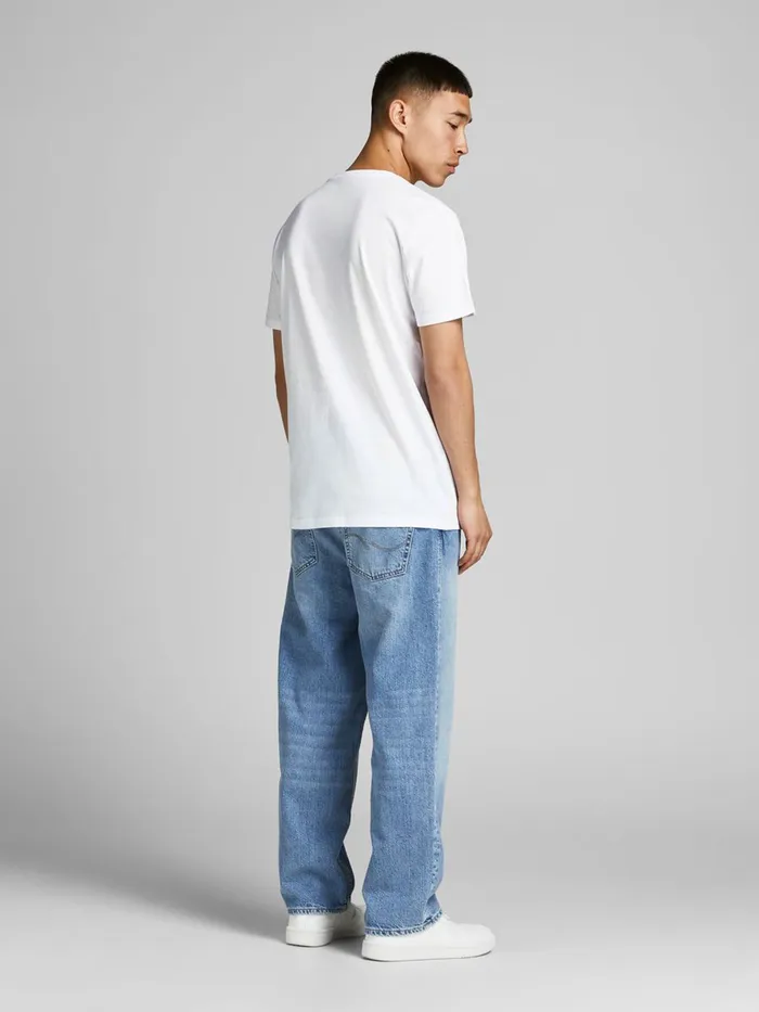 Tshirts JACK and JONES Mens LOGO PRINT TSHIRT White Bright White Gift Ideas