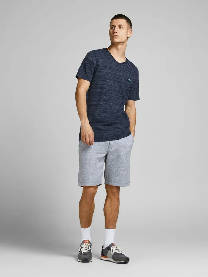 Tshirts JACK and JONES Mens SLIM FIT VNECK TSHIRT Blue Navy Blazer For Sale
