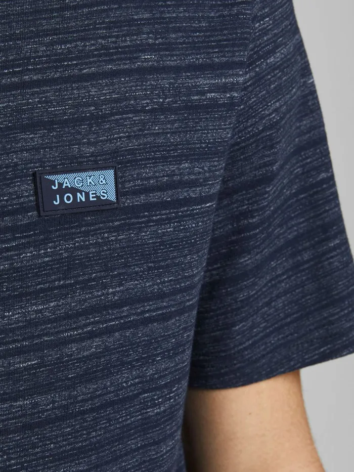 Tshirts JACK and JONES Mens SLIM FIT VNECK TSHIRT Blue Navy Blazer For Sale