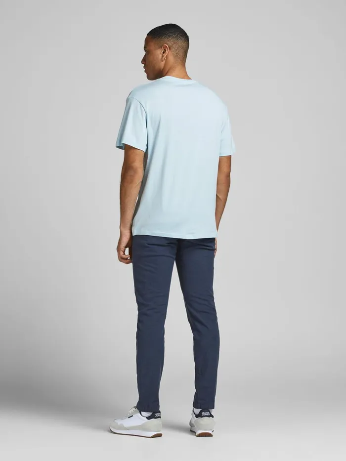 Tshirts JACK and JONES Mens TROPICAL PRINT CHEST POCKET TSHIRT Pastel Angel Falls Casaul