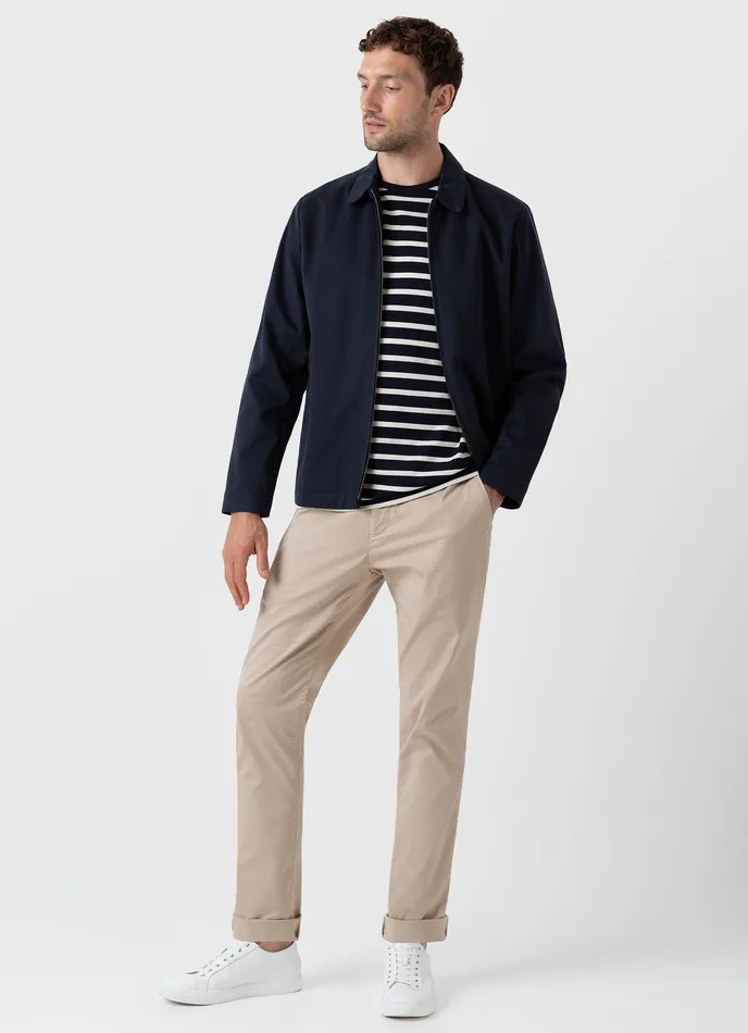Tshirts Men ussunspel Classic Tshirt NavyEcru Breton Stripe Tshirts Men ussunspel Classic Tshirt NavyEcru Breton Stripe