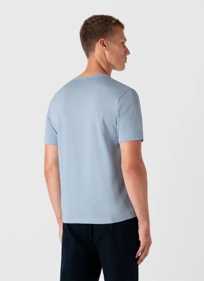 Tshirts Men ussunspel Heavyweight Jersey Tshirt Blue Mist Tshirts Men ussunspel Heavyweight Jersey Tshirt Blue Mist