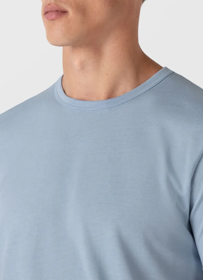 Tshirts Men ussunspel Heavyweight Jersey Tshirt Blue Mist Tshirts Men ussunspel Heavyweight Jersey Tshirt Blue Mist