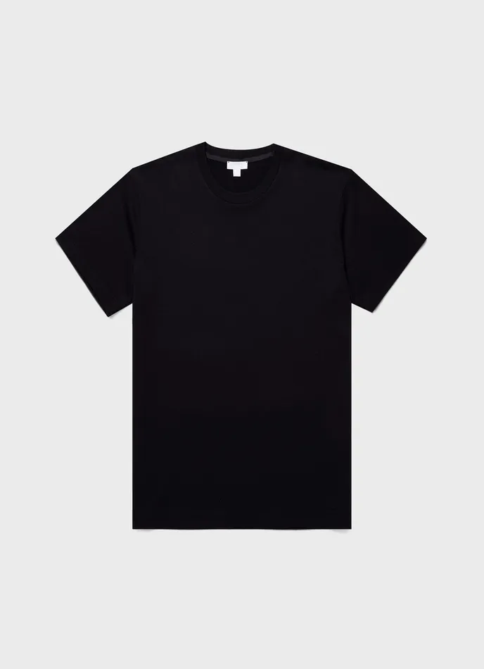 Tshirts Silk Cotton Tshirt Black 8211 ussunspel Men
