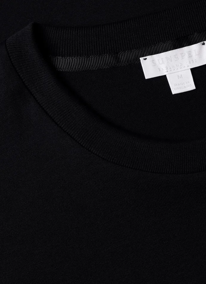 Tshirts Silk Cotton Tshirt Black 8211 ussunspel Men