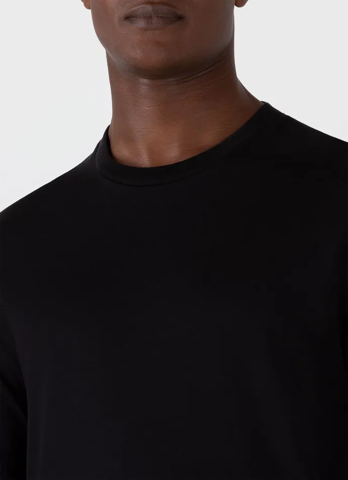 Tshirts Silk Cotton Tshirt Black 8211 ussunspel Men