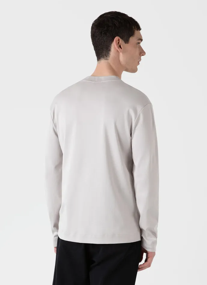 Tshirts ussunspel Men Long Sleeve Heavyweight Tshirt Putty Tshirts ussunspel Men Long Sleeve Heavyweight Tshirt Putty
