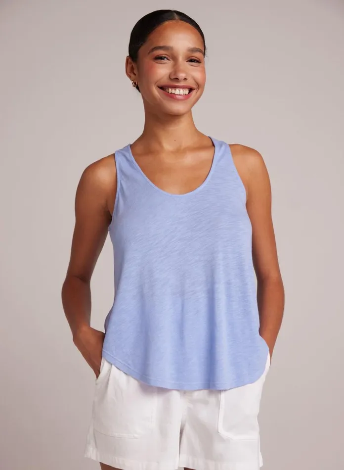 TShirts Women Bella Dahl Scoop Neck Tank 8211 Peri Blue