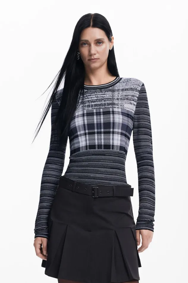 TShirts Women Desigual Heathered Tshirt Black