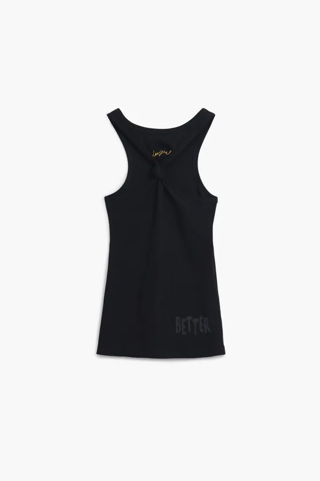 TShirts Women Desigual Knotted Tshirt Black