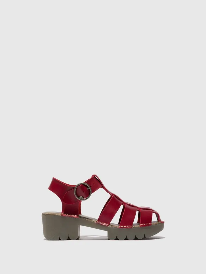 TStrap Sandals EMME511FLY RED Women Fly London Sandals