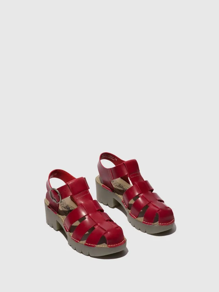 TStrap Sandals EMME511FLY RED Women Fly London Sandals