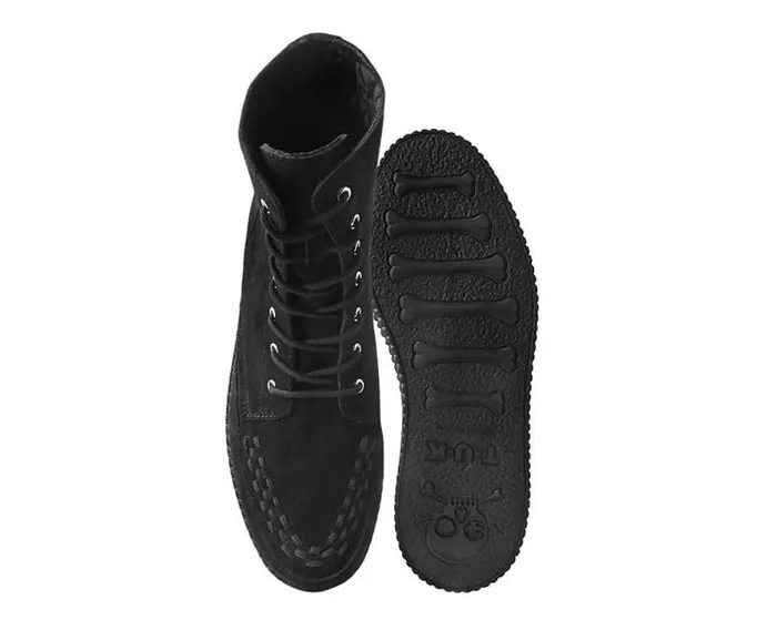 TUK Shoes Boots Men Black Suede 7Eye Viva Low Boot