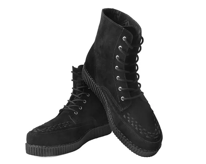 TUK Shoes Boots Men Black Suede 7Eye Viva Low Boot