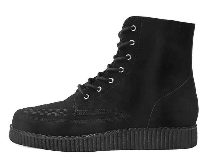 TUK Shoes Boots Men Black Suede 7Eye Viva Low Boot