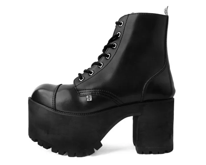 TUK Shoes Boots Women Black BrushOff 7Eye Nosebleed Boot TUK Shoes Boots Women Black BrushOff 7Eye Nosebleed Boot