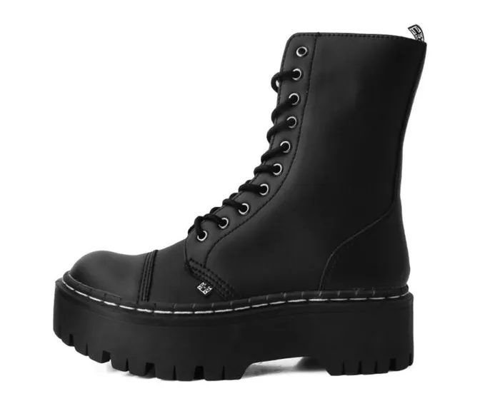 TUK Shoes Boots Women Black TUKskin 10Eye Double Decker Boot TUK Shoes Boots Women Black TUKskin 10Eye Double Decker Boot