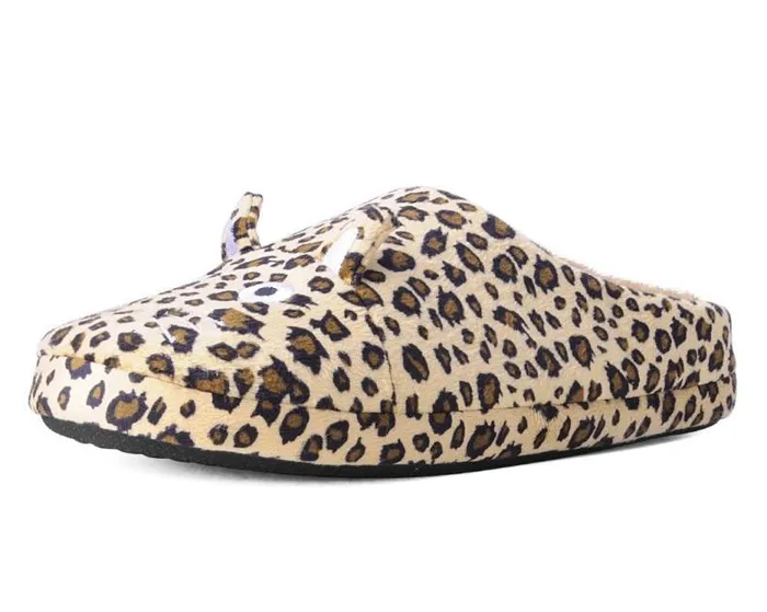 TUK Shoes Kitty Styles Women Tan Leopard Kitty Slipper
